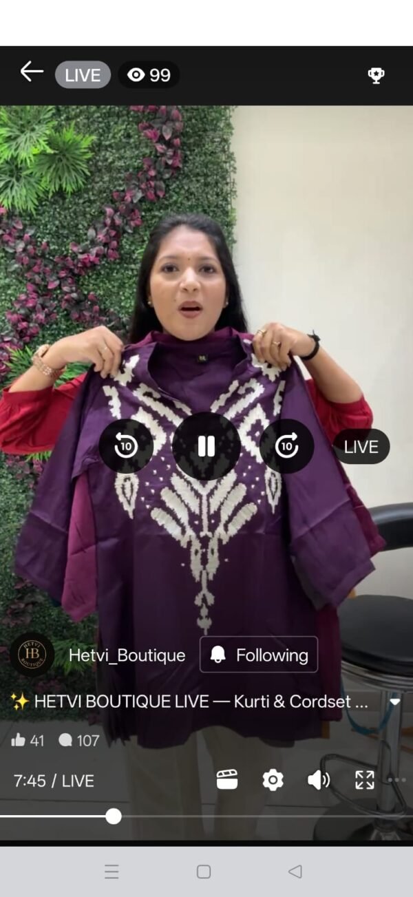 magenta Kurti